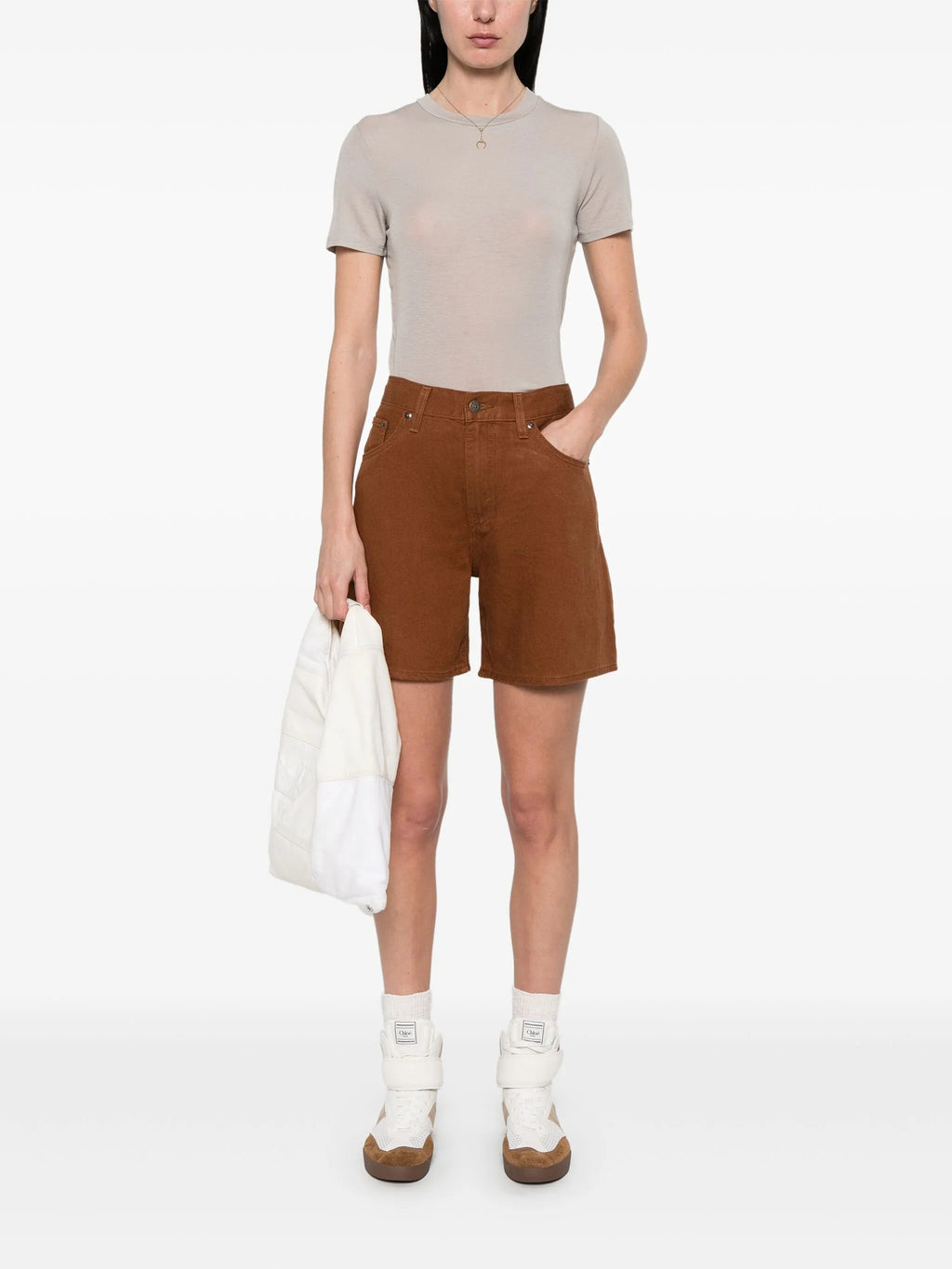 HIGH BAGGY SHORT SORREL HORSE LINEN