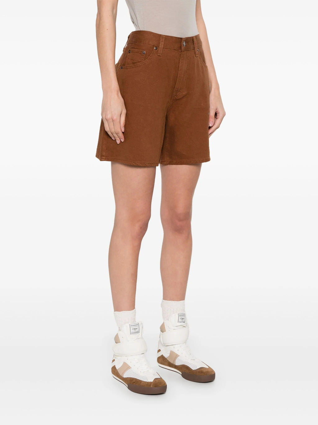 HIGH BAGGY SHORT SORREL HORSE LINEN