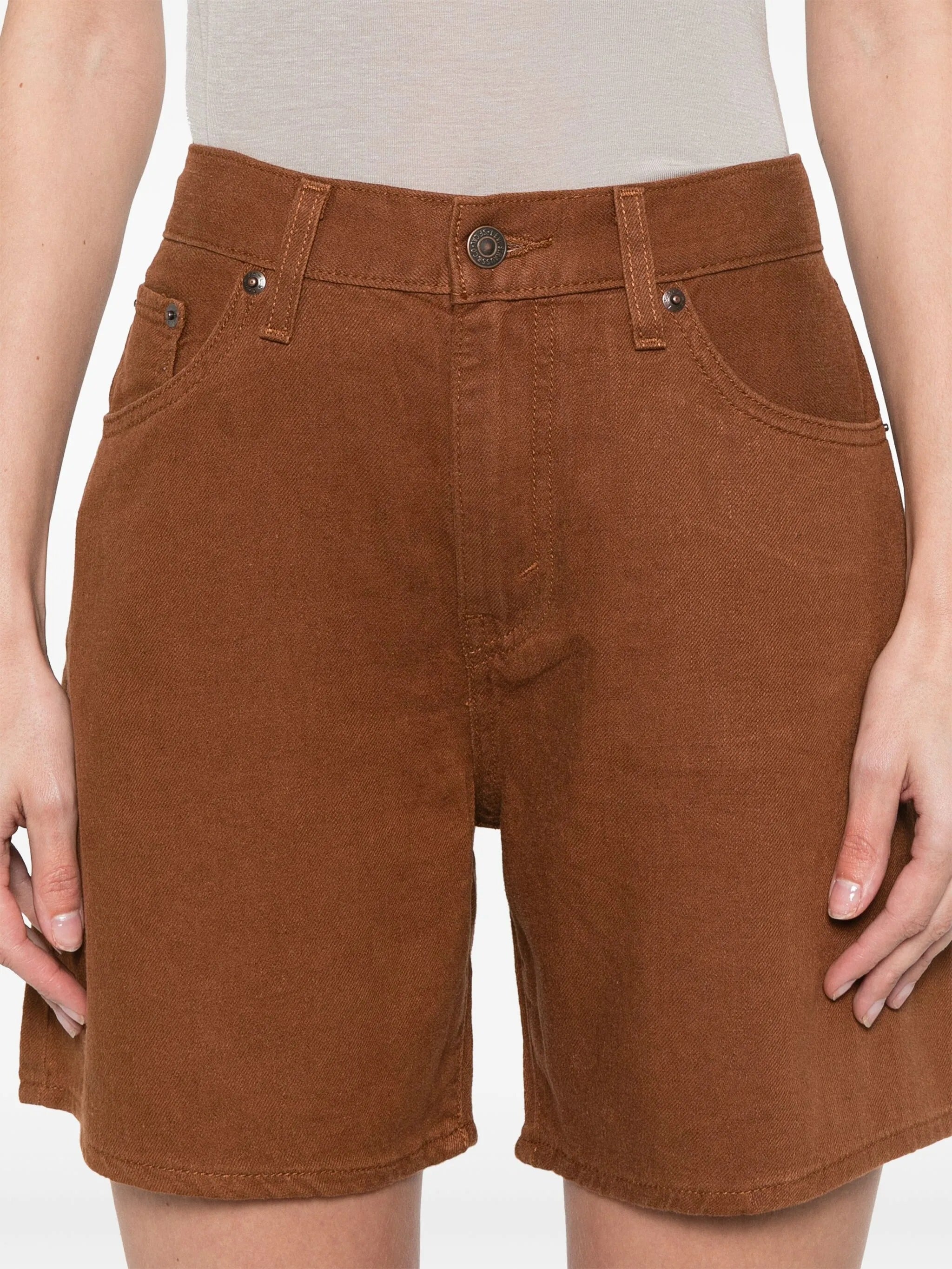 HIGH BAGGY SHORT SORREL HORSE LINEN