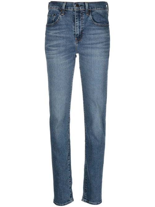 724 HIGH RISE STRAIGHT BLUE WAVE MID