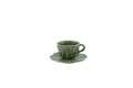 Coffee Cup & Saucer - set 4 - CABBAGE