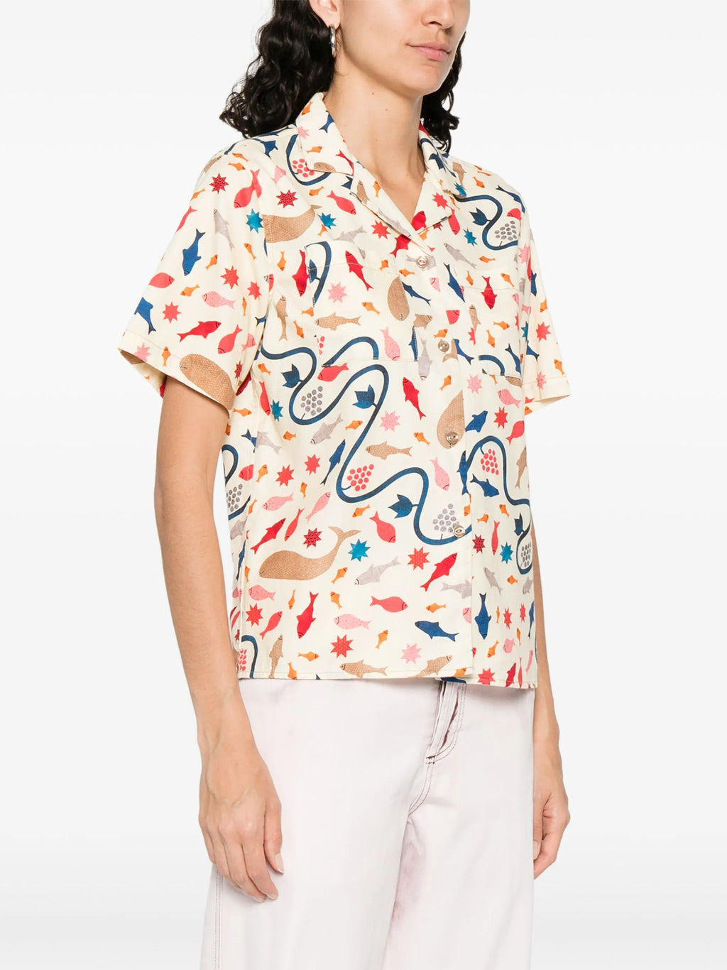 W`S S/S TWILL CAMP SHIRT