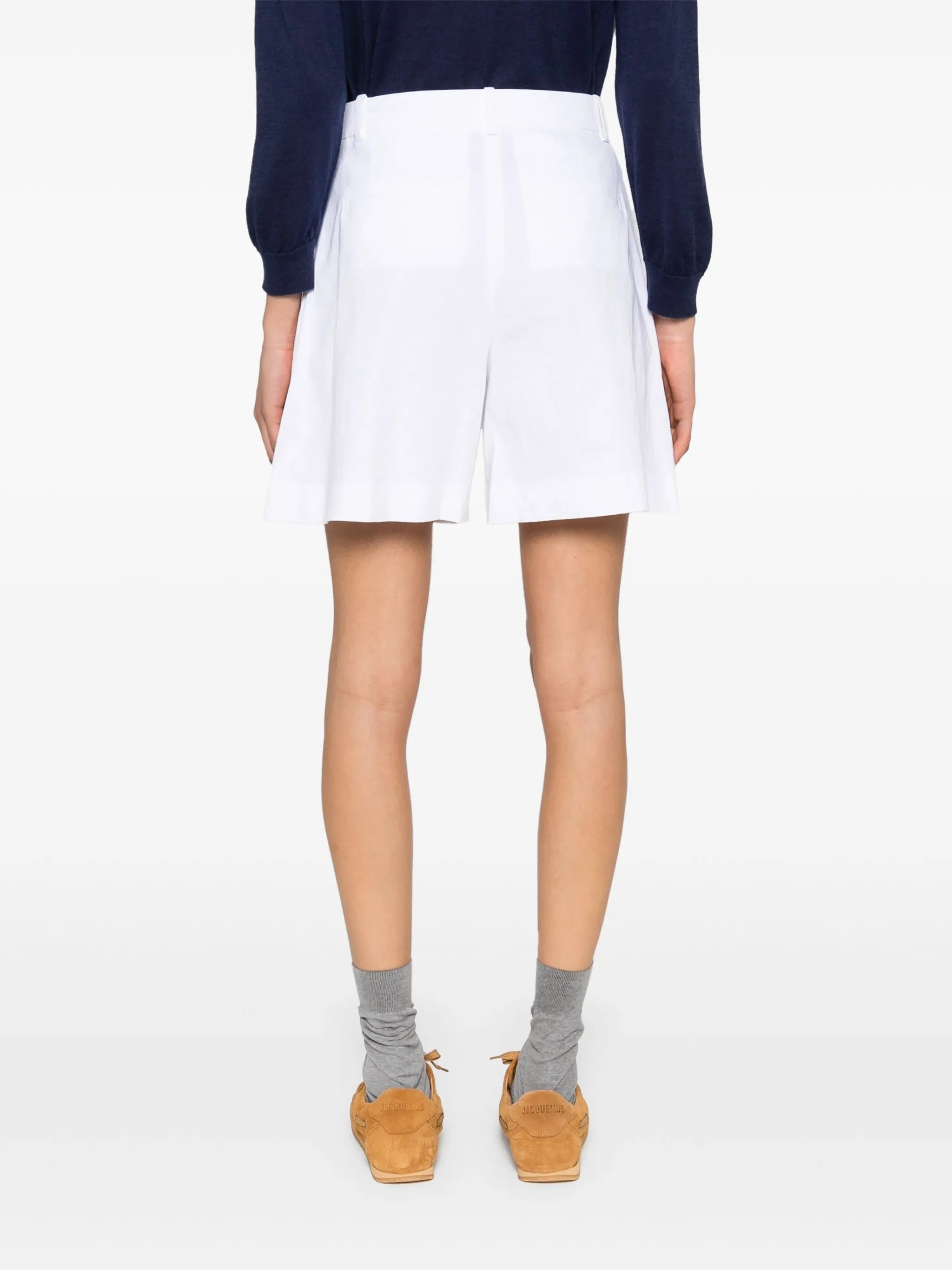 PLEATED FR SHORT.WHI