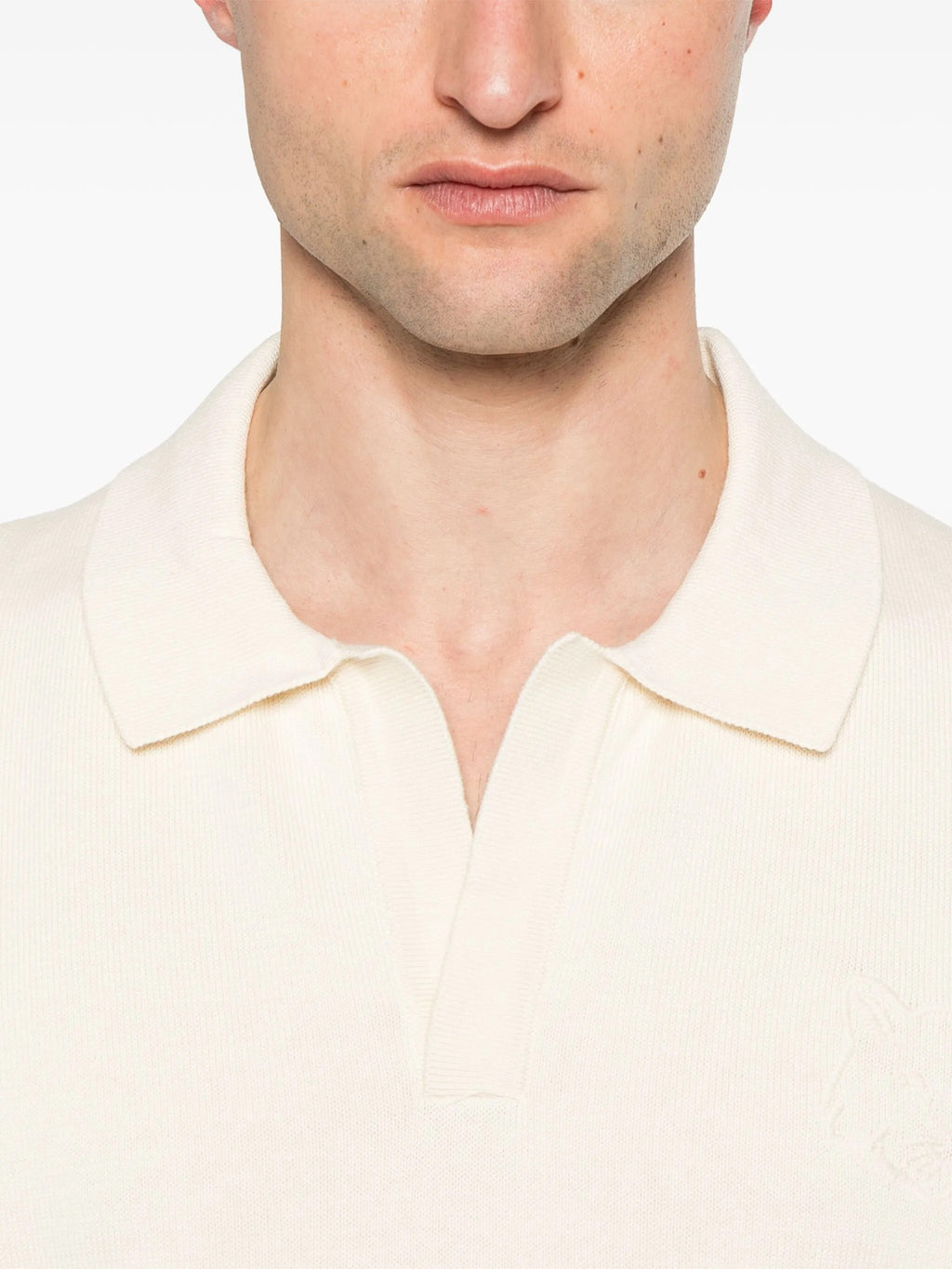 BOLD FOX HEAD EMBROIDERED KNITTED POLO