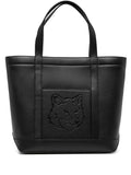 FOX HEAD LEATHER MEDIUM TOTE