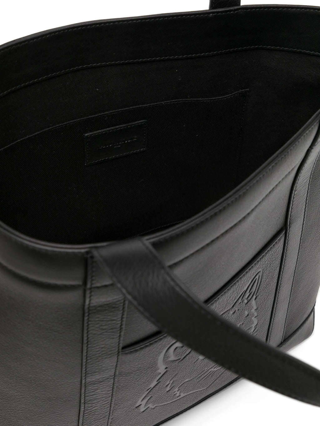 FOX HEAD LEATHER MEDIUM TOTE