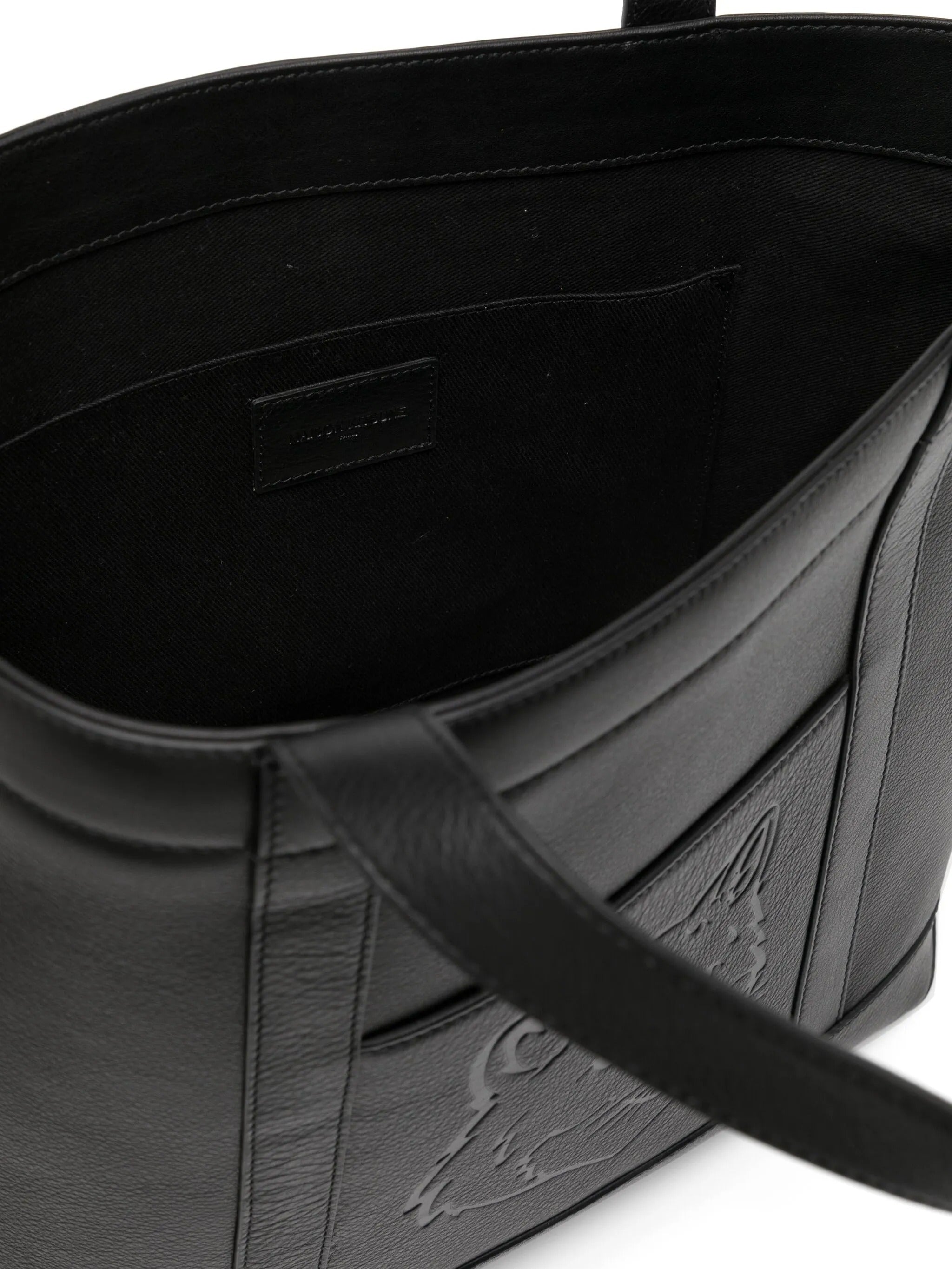 FOX HEAD LEATHER MEDIUM TOTE