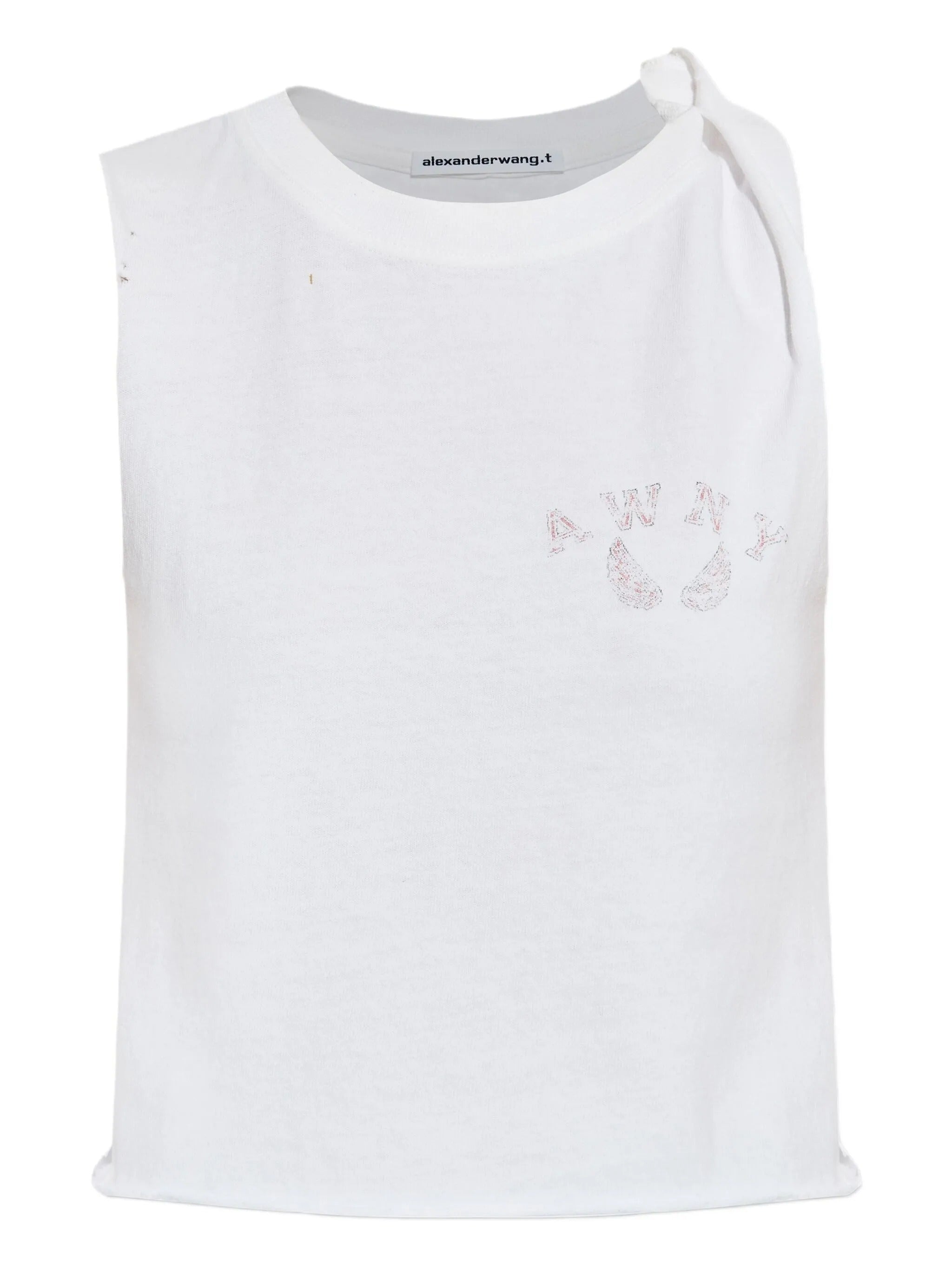 GRAPHIC TWISTED MUSCLE TANK