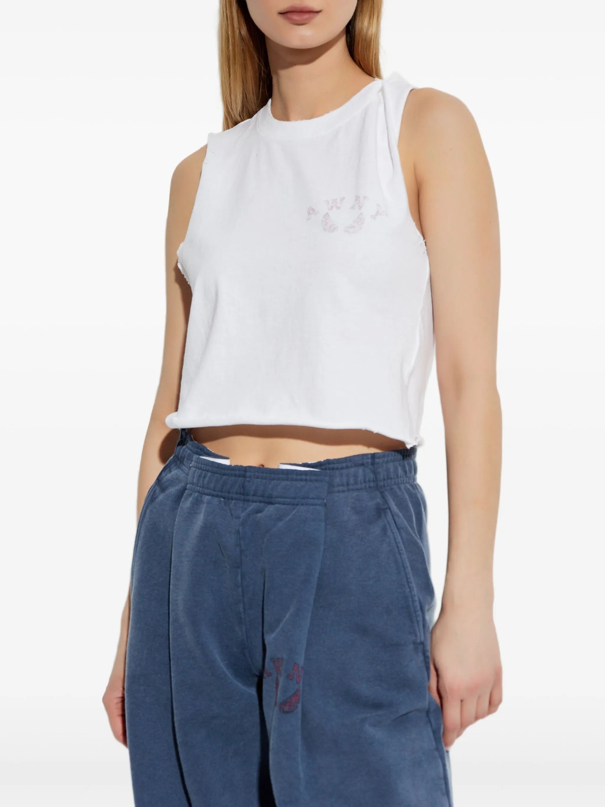GRAPHIC TWISTED MUSCLE TANK