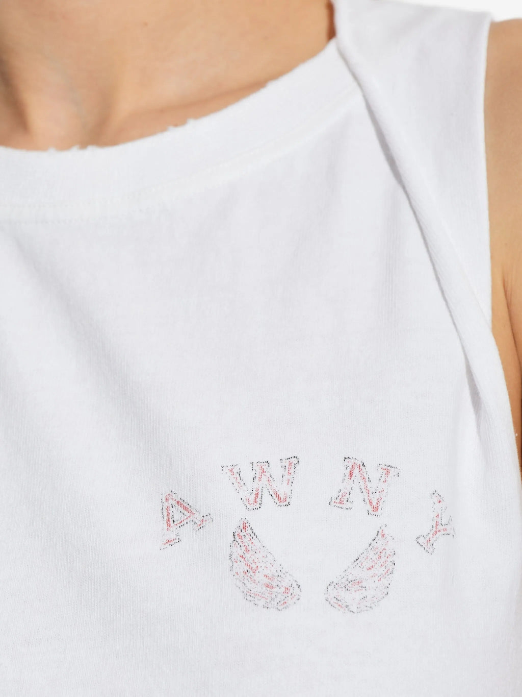 GRAPHIC TWISTED MUSCLE TANK