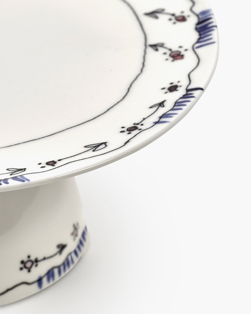 CAKE STAND S ANEMONE MILK MF