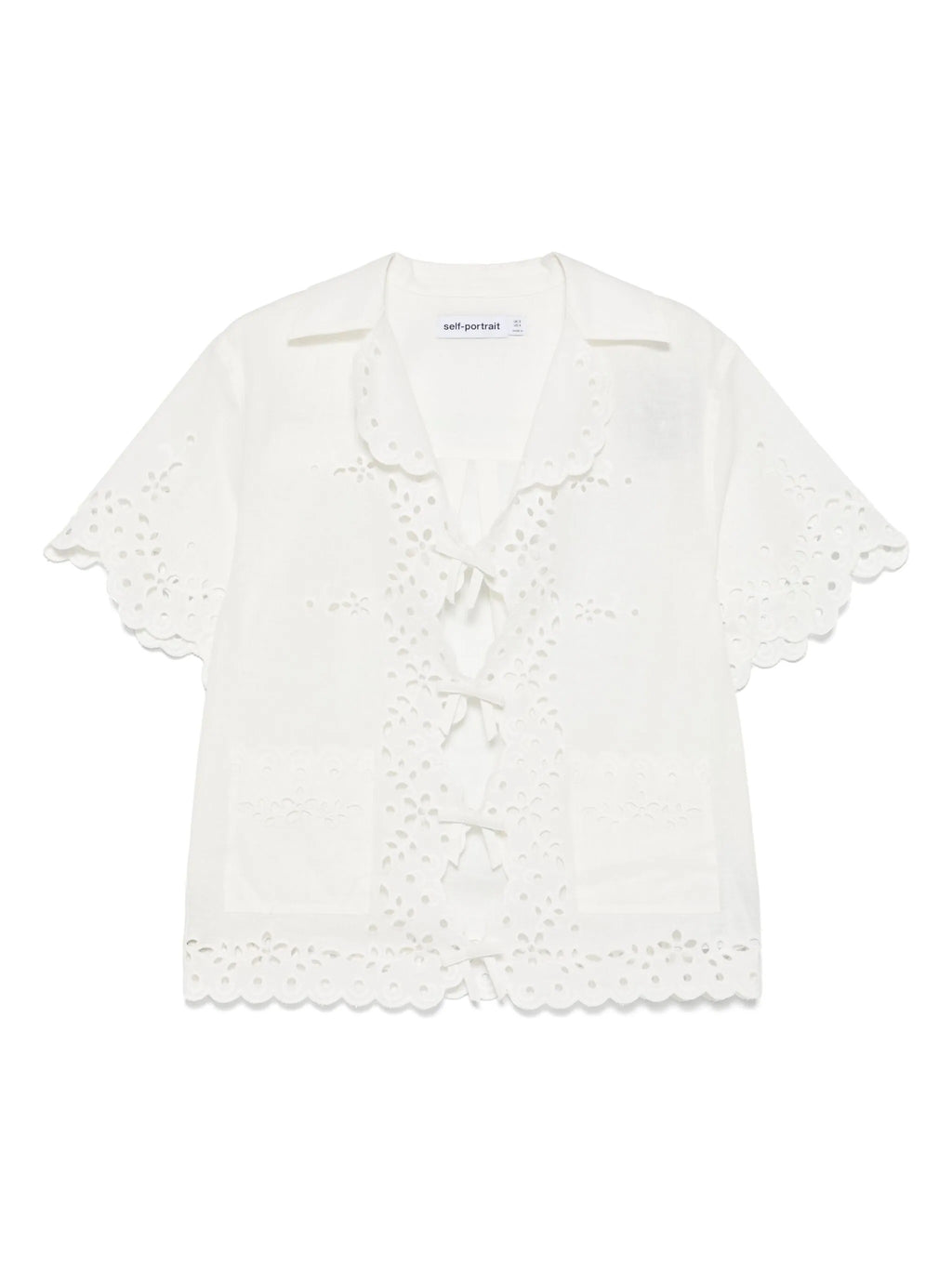 CREAM LINEN EMBROIDERED SHIRT