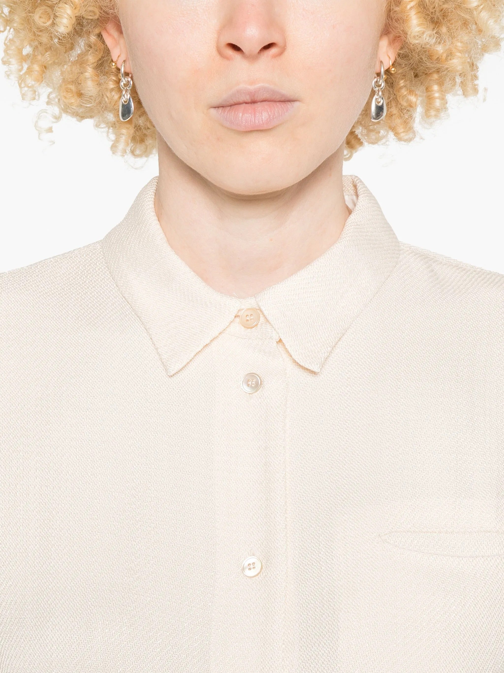slubbed viscose sleeveless shirt