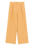 chic linen canvas darted pants