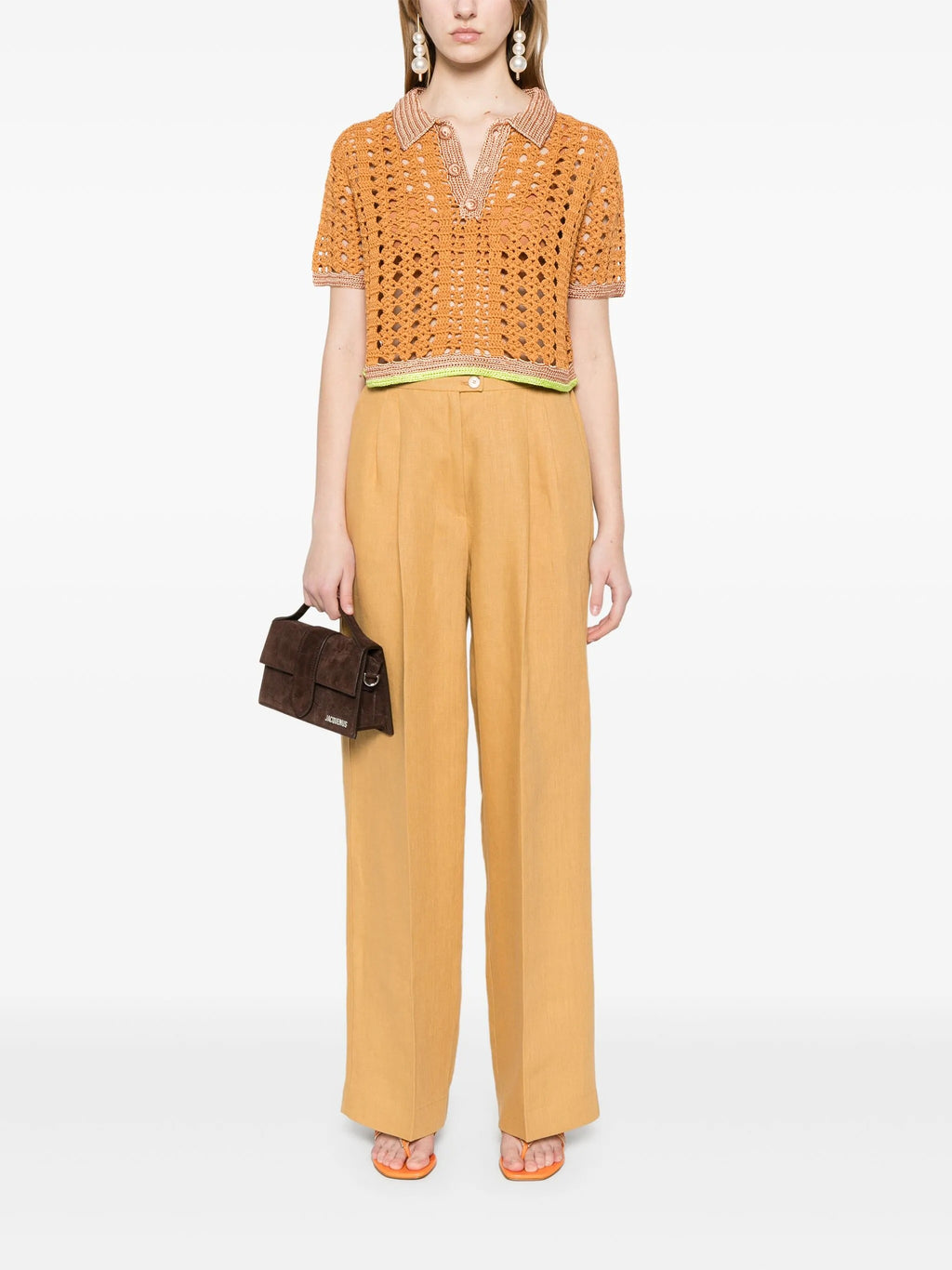 chic linen canvas darted pants