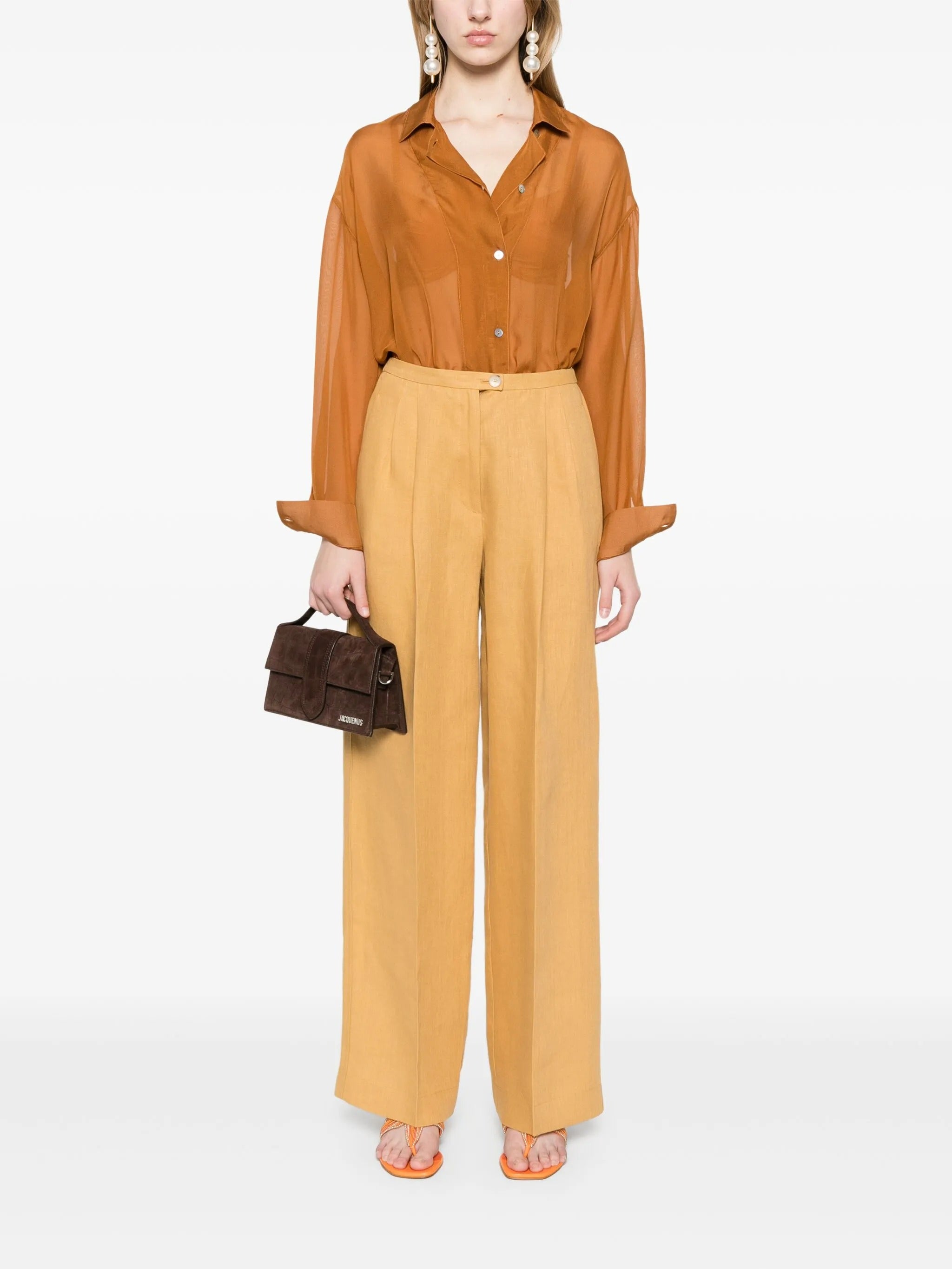 chic chiffon silk shirt