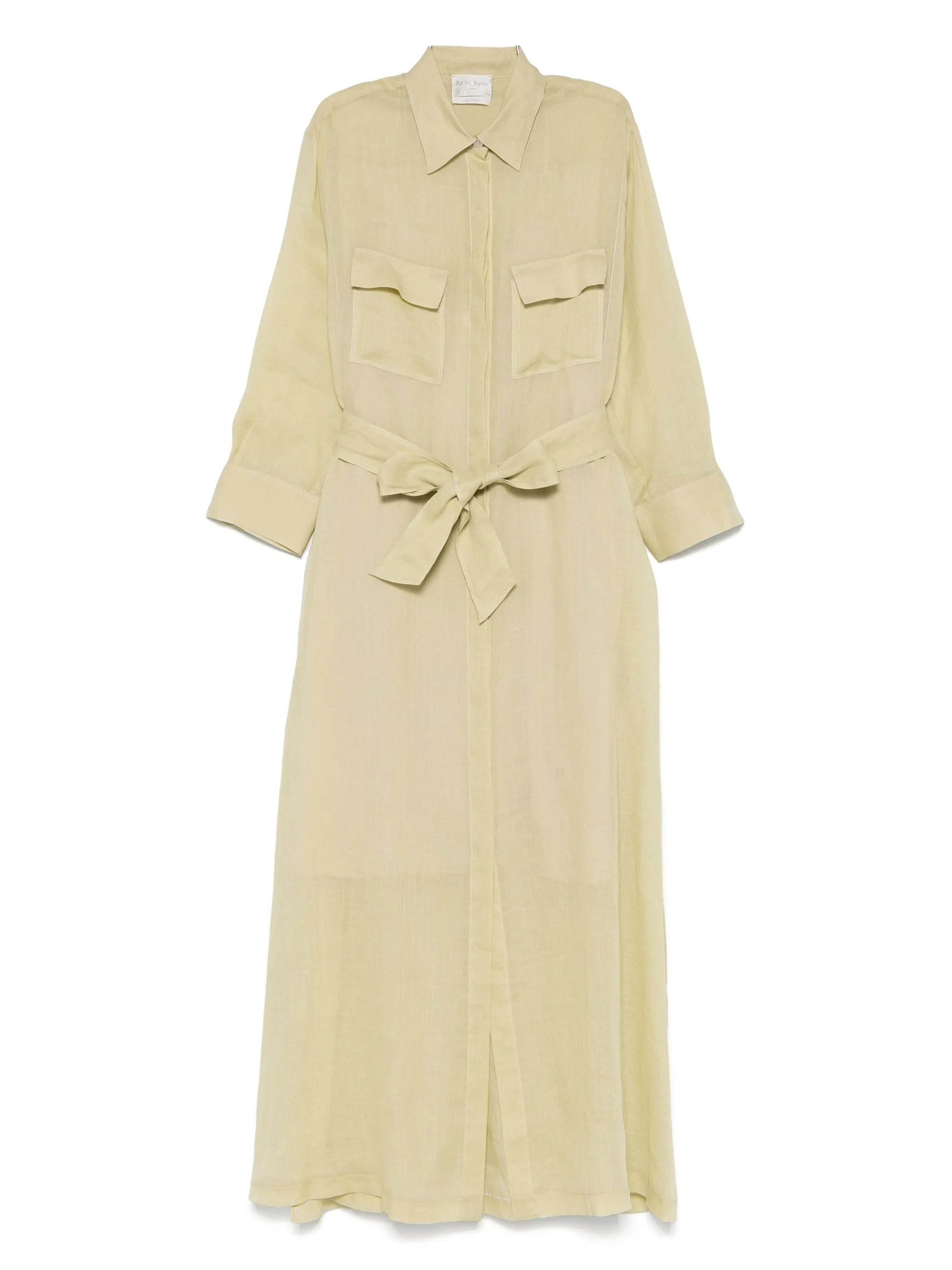 chic rami` muslin chemisier dress