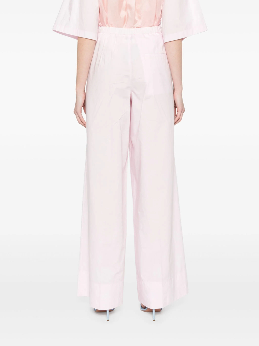 BCI cotton popline essential flared pants