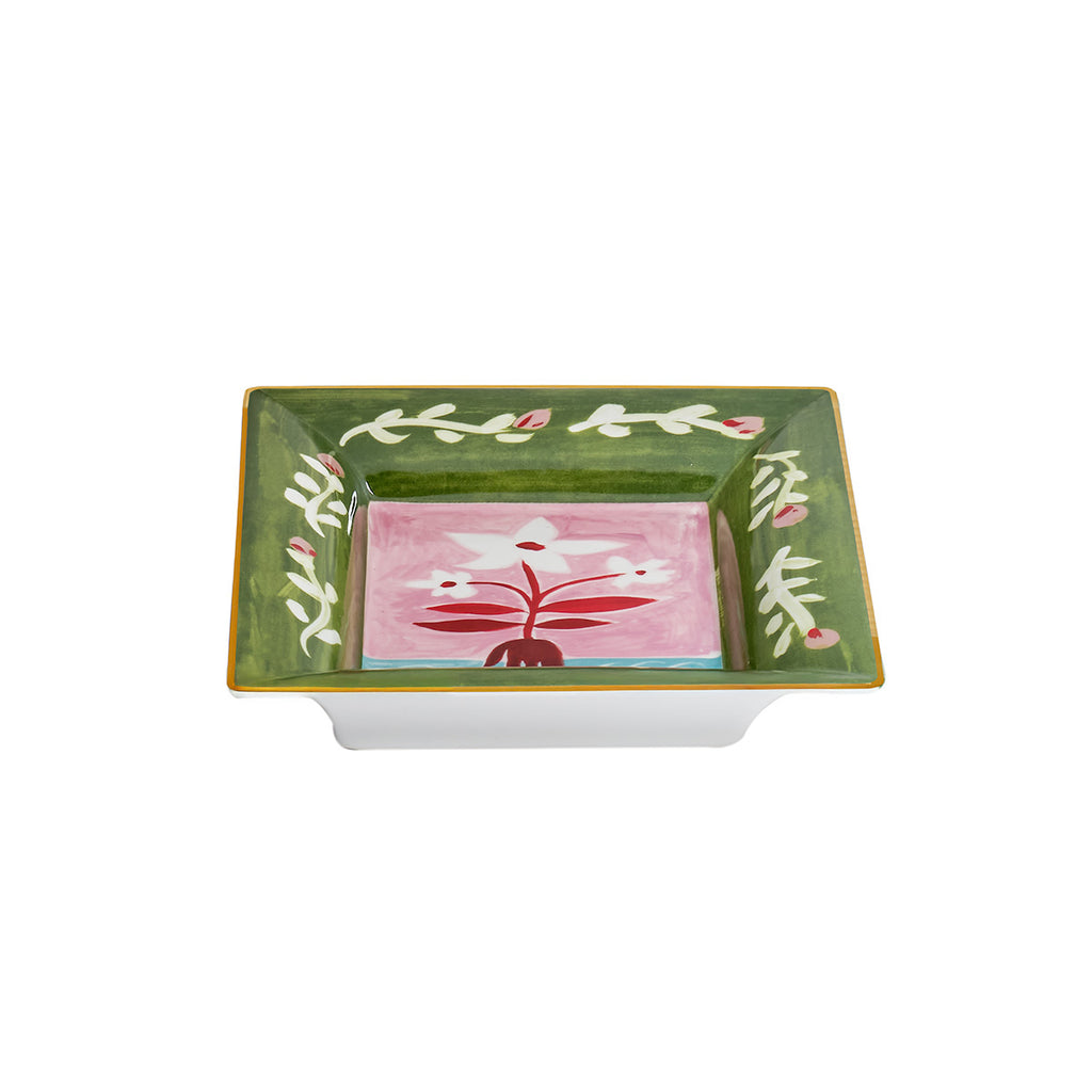 SVUOTA TASCHE 20,5X17 cm FIORI BIANCHI