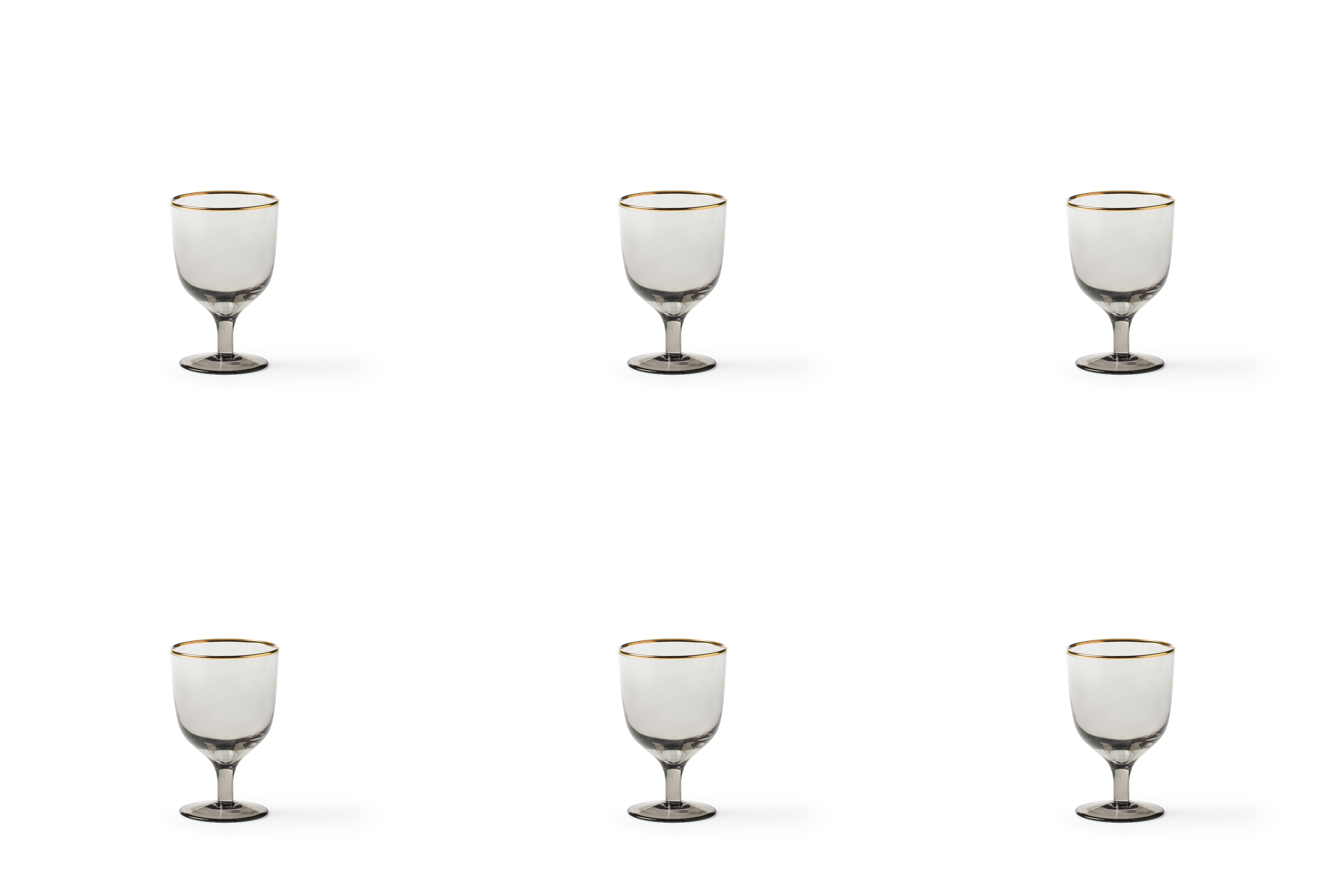 SET 6 BICC ACQUA H.11,4 FILO ORO GRIGIO