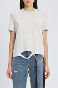 FANIE STANDARD FIT T-SHIRT WITH PRINTED PATCH