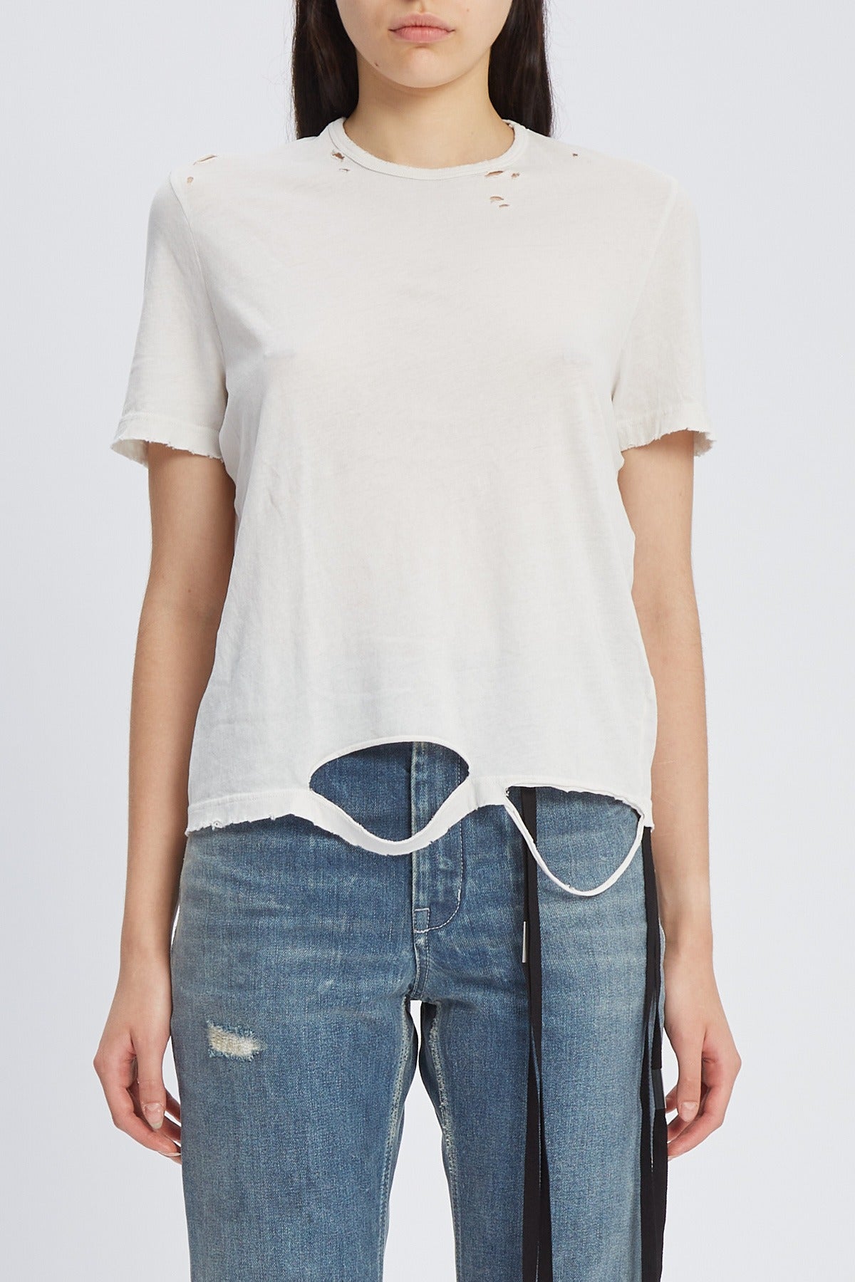 FANIE STANDARD FIT T-SHIRT WITH PRINTED PATCH
