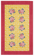 Cotton Cloth 140x240cm Arabesque Corolla Gold Natu