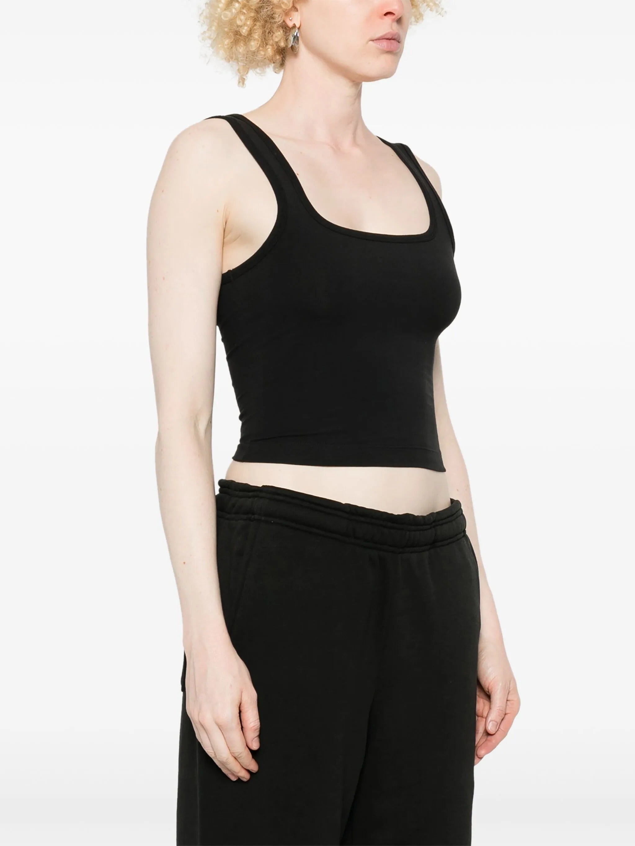 SQUARE NECK TANK SOOT