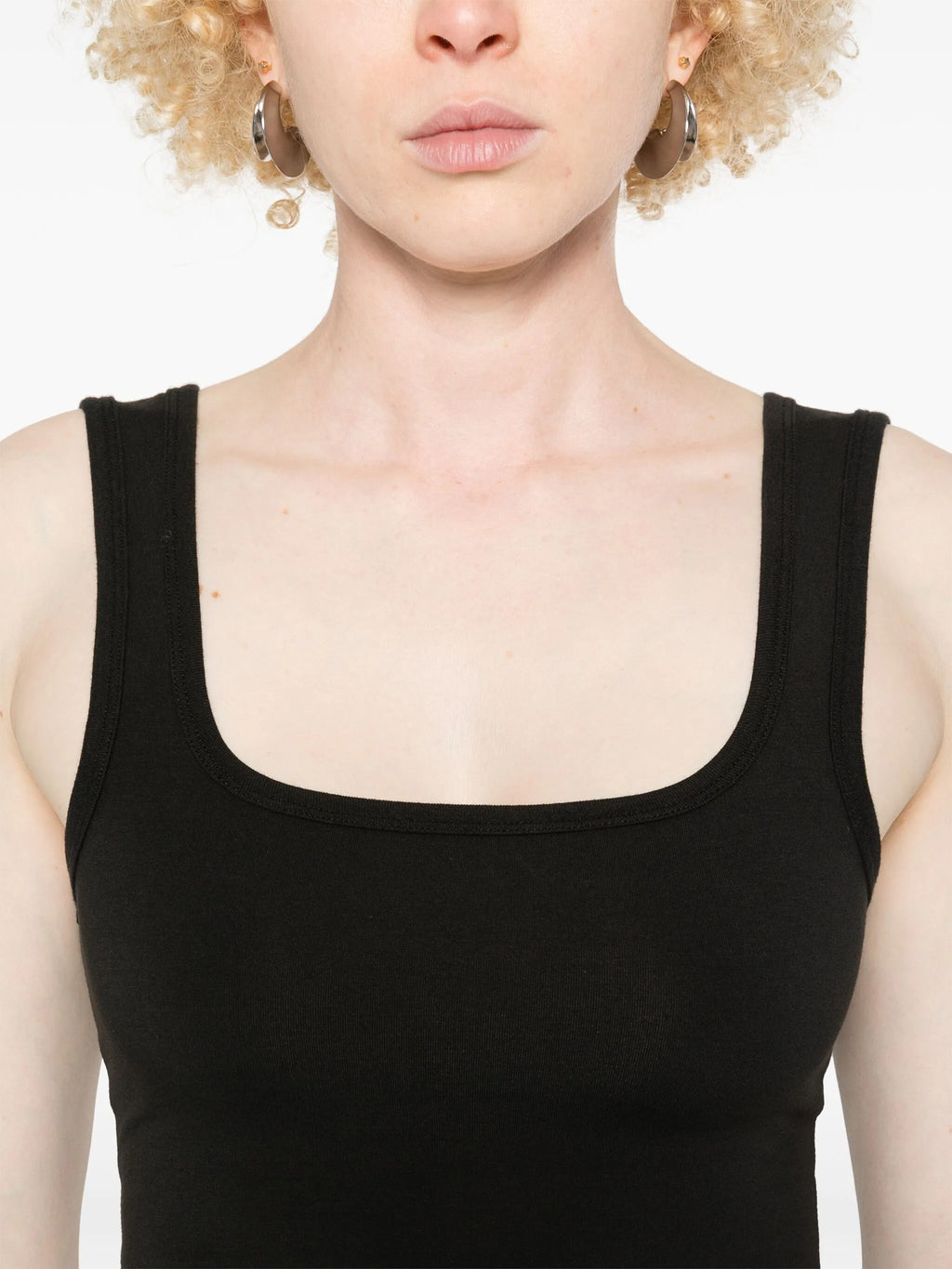 SQUARE NECK TANK SOOT