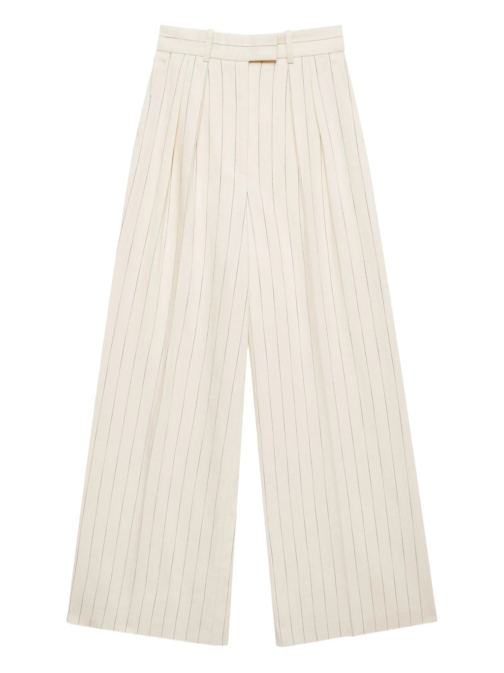 LOU TROUSER - CREAM AND BLACK STRIPE