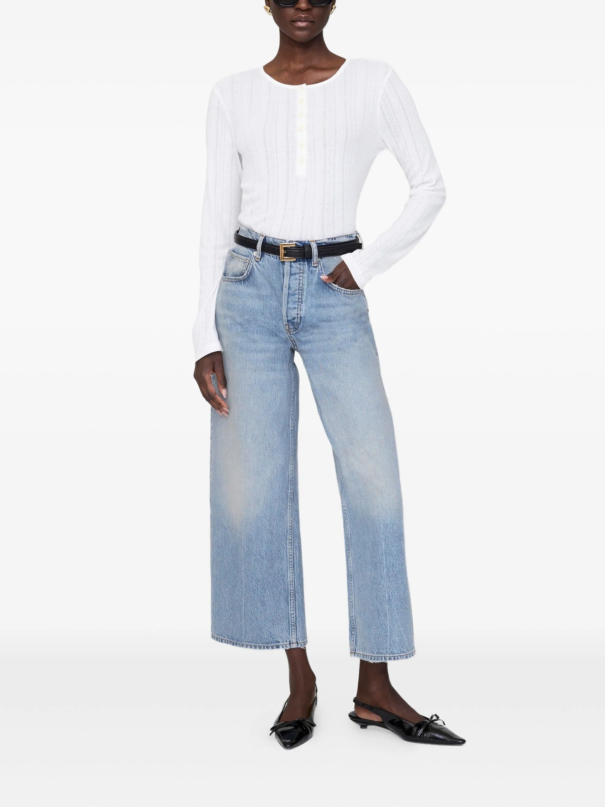 PIA LONG SLEEVE TEE - OFF WHITE