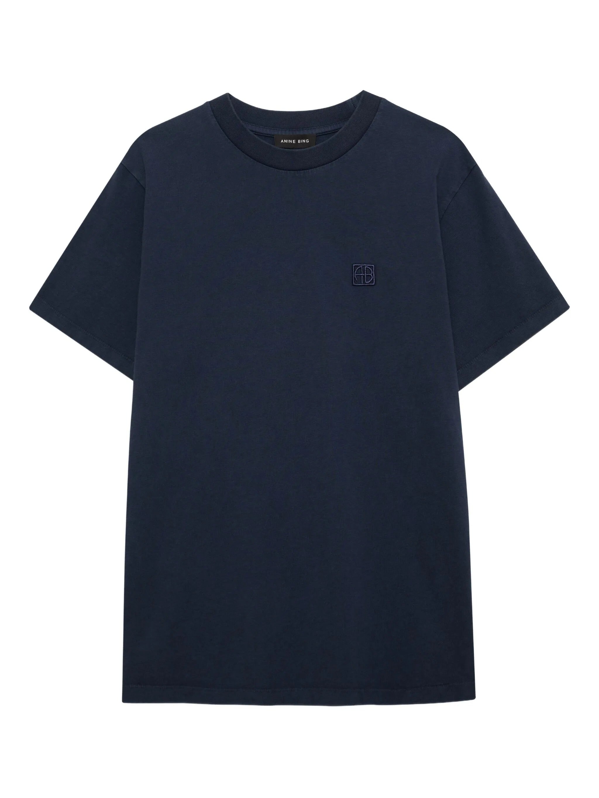 LILI TEE FRAMED MONOGRAM - WASHED NAVY