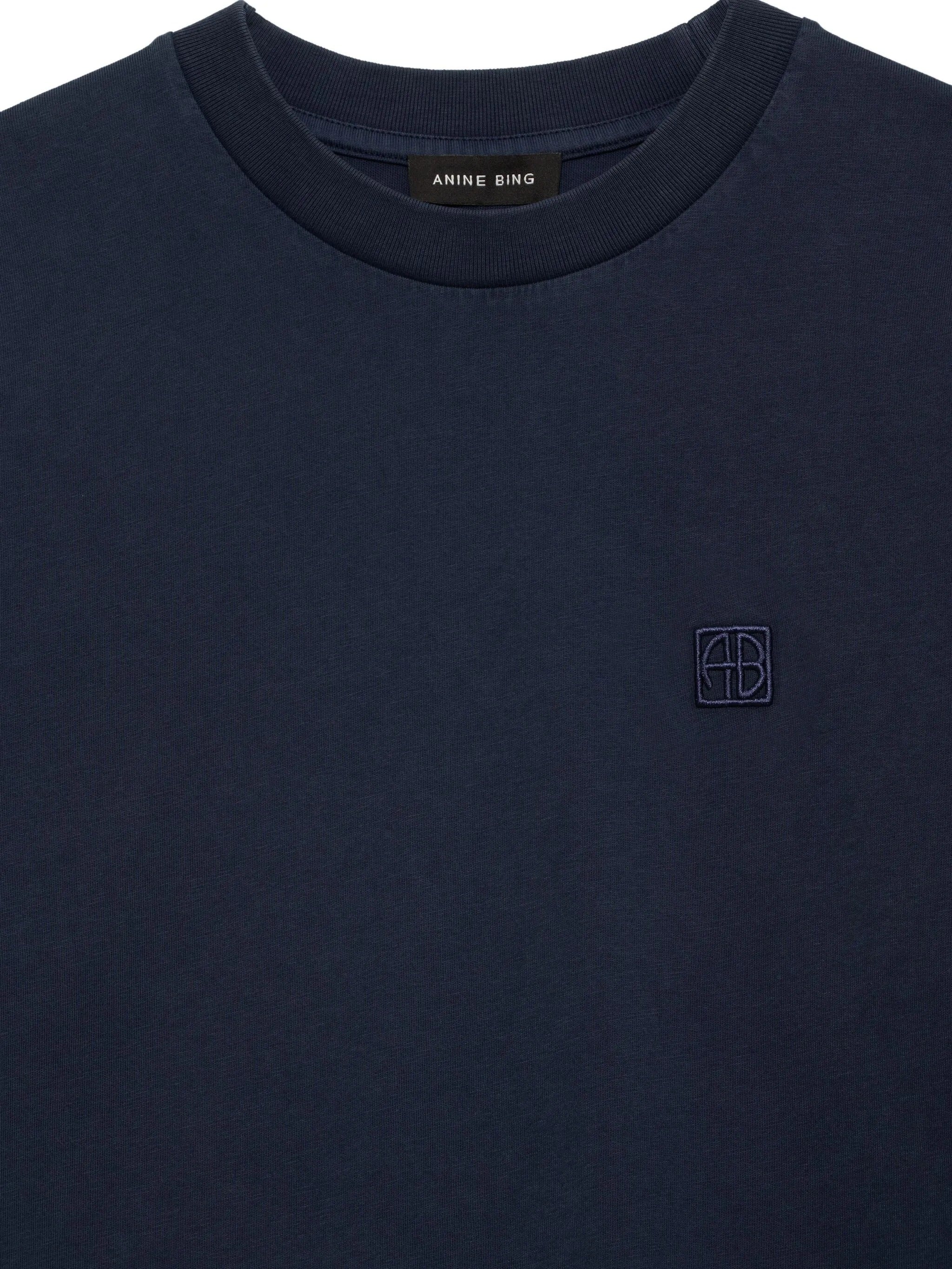 LILI TEE FRAMED MONOGRAM - WASHED NAVY