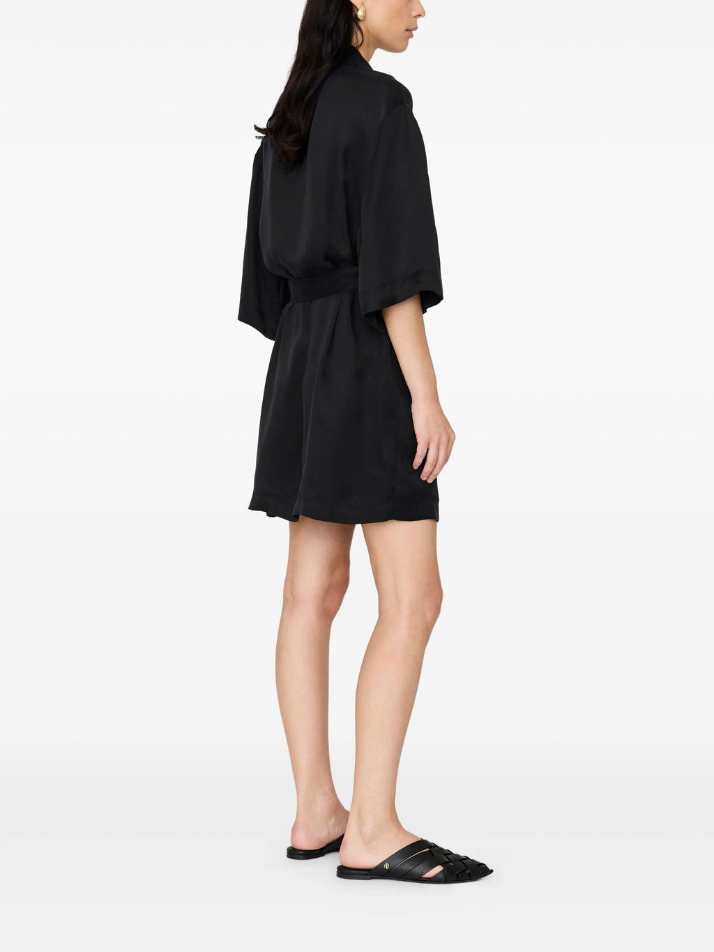 GERI DRESS - WASHED BLACK
