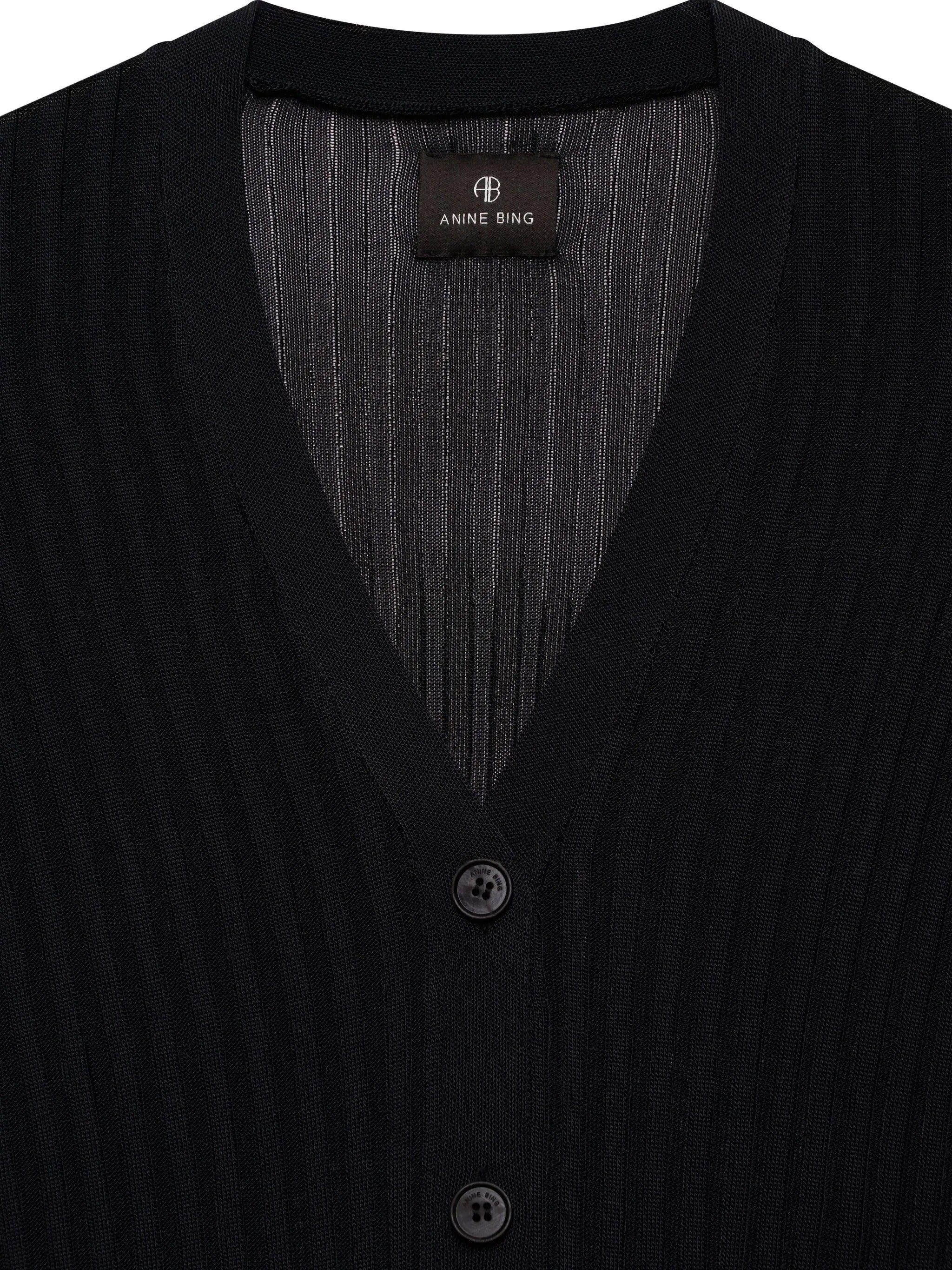 MATHEO CARDIGAN - BLACK