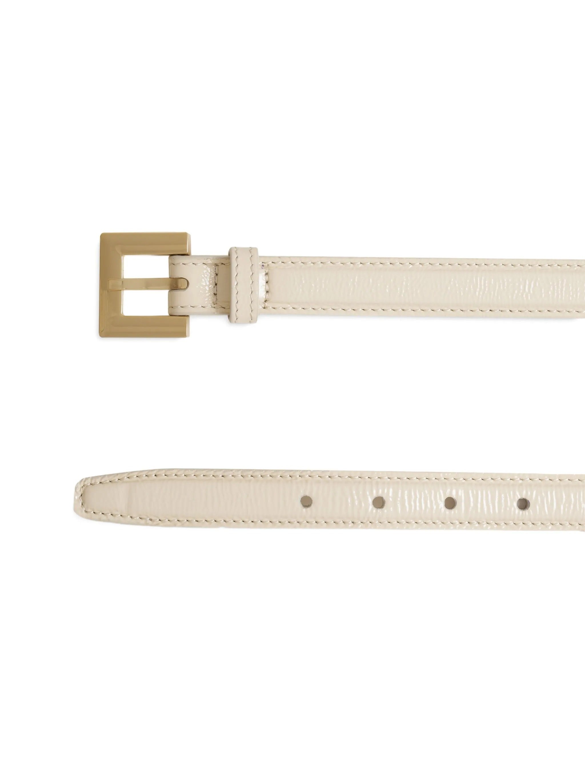 NICOLA BELT - BONE CRINKLED PATENT