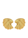 CURVED SHELL EARRINGS - GOLD