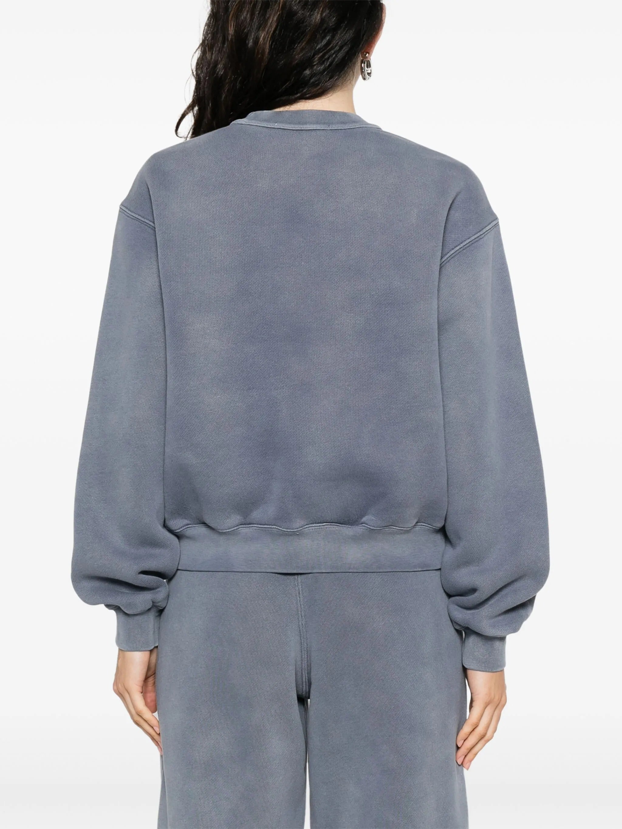 ESSENTIAL TERRY CREW SWEATSHIRT W/ PUFF PAINT LOGO