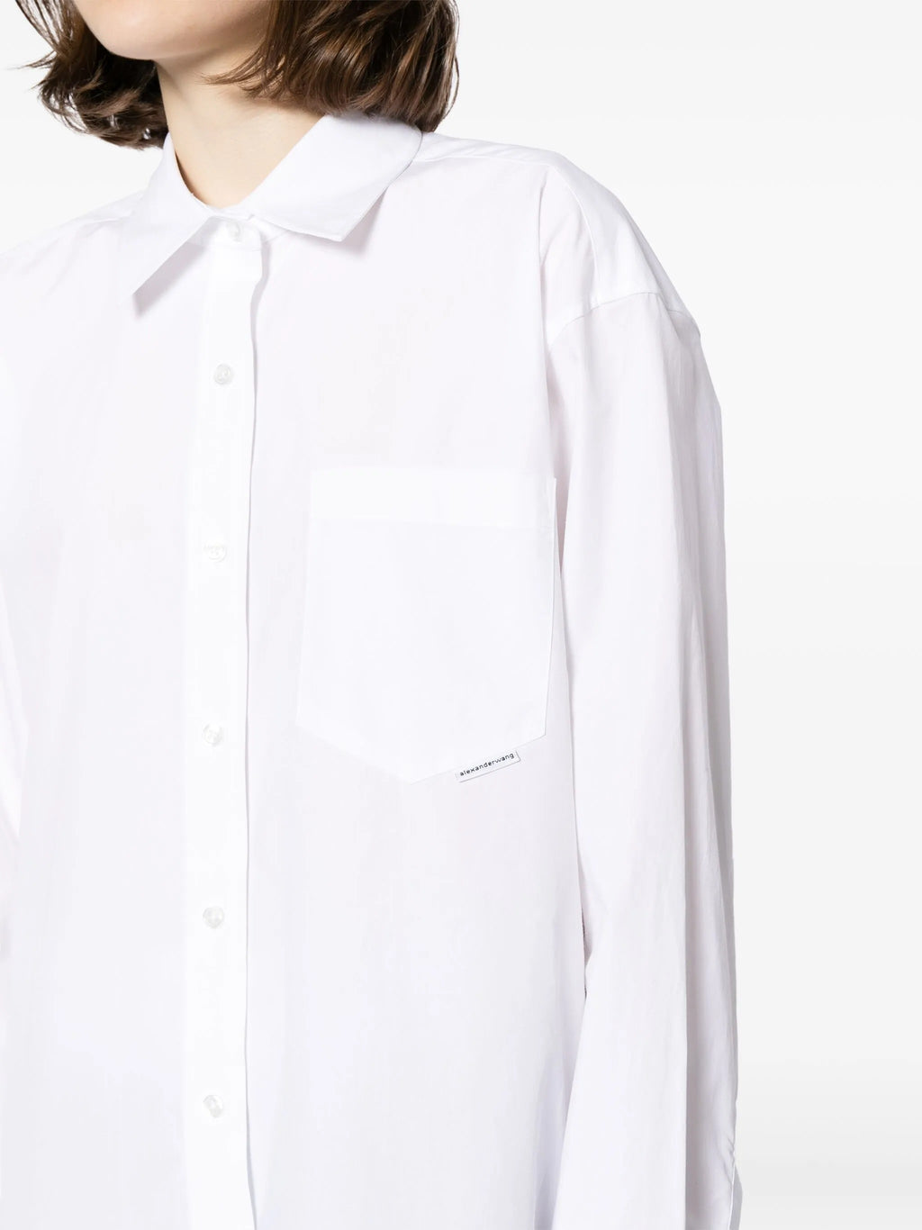 BOYFRIEND SHIRT WITH LOGO FLAG TAG