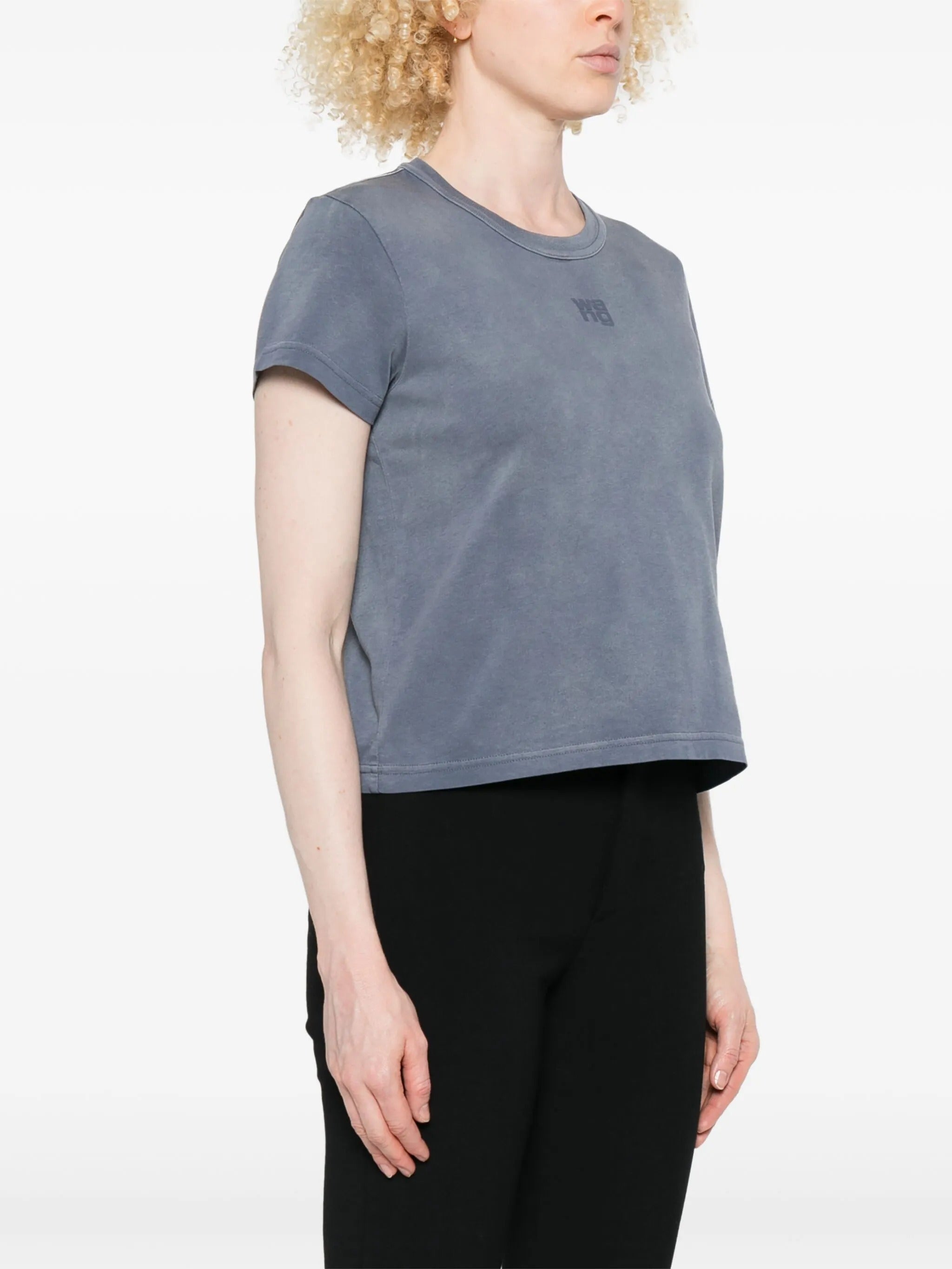 ESSENTIAL JSY SHRUNKEN TEE W/PUFF LOGO