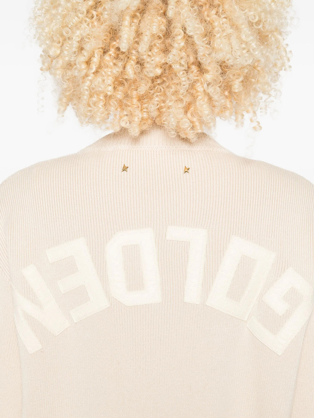 GOLDEN W`S KNIT CREW NECK BOYFRIEND ORGANIC COTTON WITH LOGO
