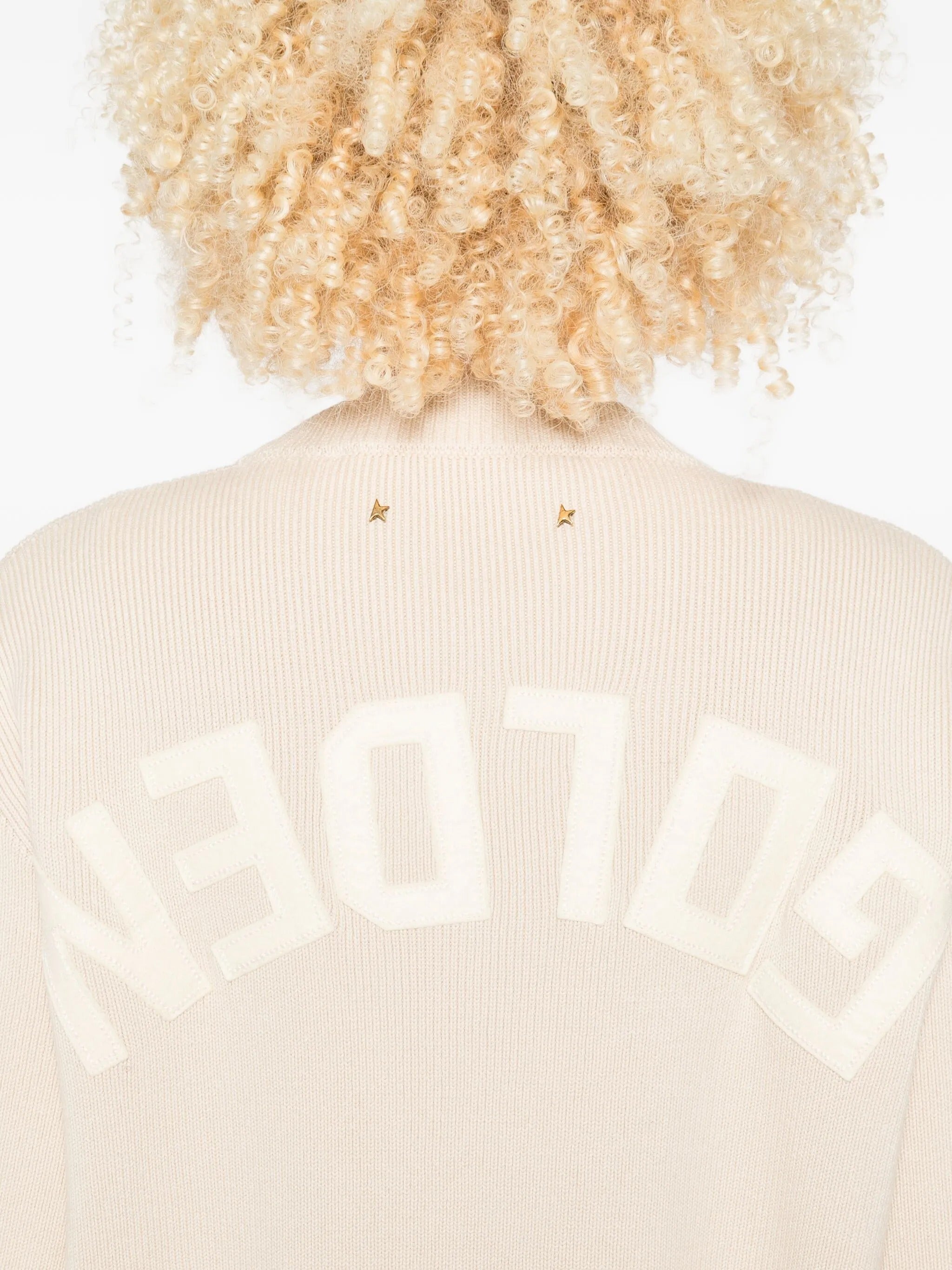 GOLDEN W`S KNIT CREW NECK BOYFRIEND ORGANIC COTTON WITH LOGO