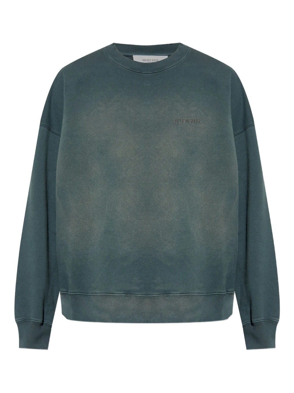 JOURNEY UNISEX CREW NECK DYED COTTON FLEECE BLEACHING EFFECT WITH EMBROIDERY