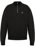 GOTS BOKE FLOWER 2.0 EMBROIDERED HALF ZIP SWEATSHI