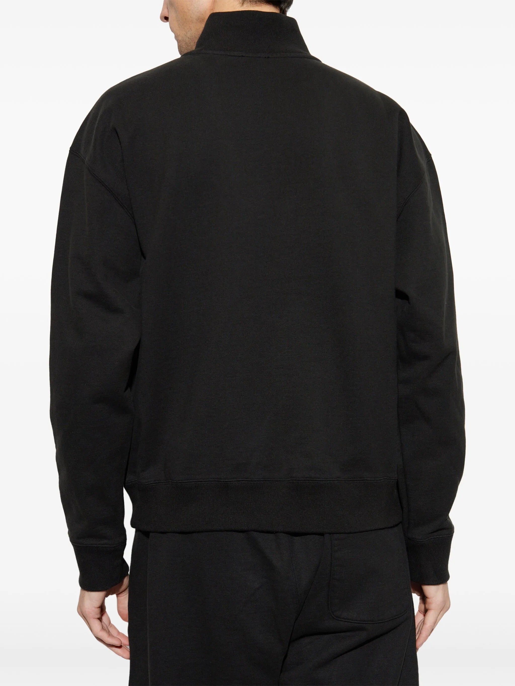 GOTS BOKE FLOWER 2.0 EMBROIDERED HALF ZIP SWEATSHI