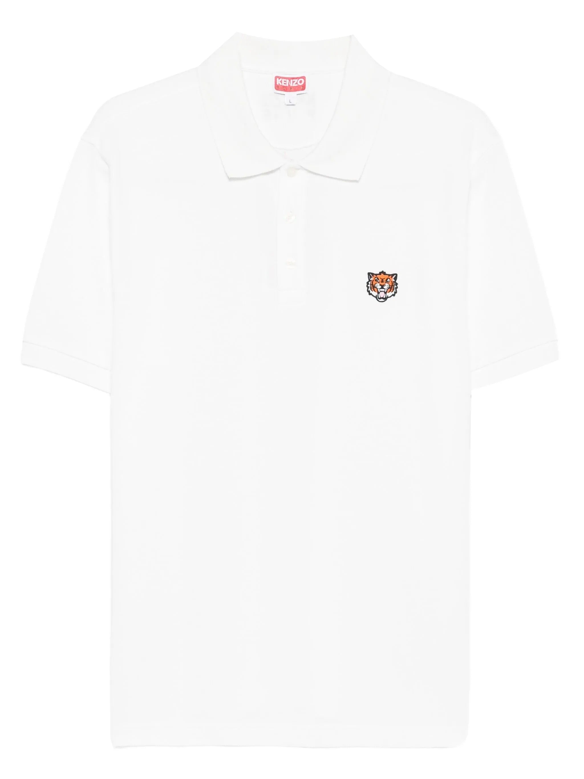 GOTS KENZO HAPPY TIGER EMBROIDERED SLIM POLO