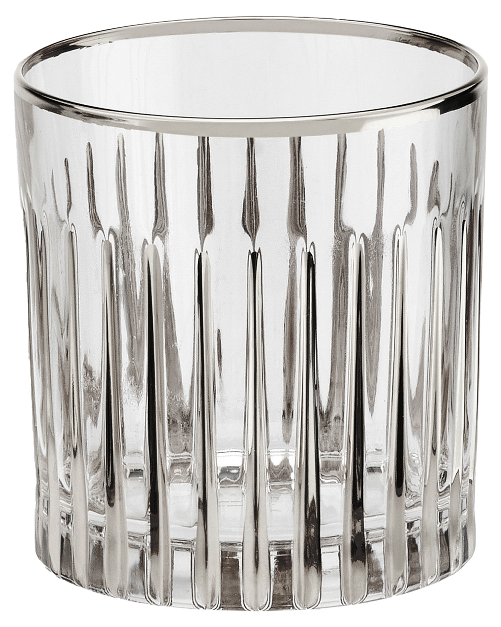 CRYSTAL PLATINUM WATER TUMBLER SET OF 4