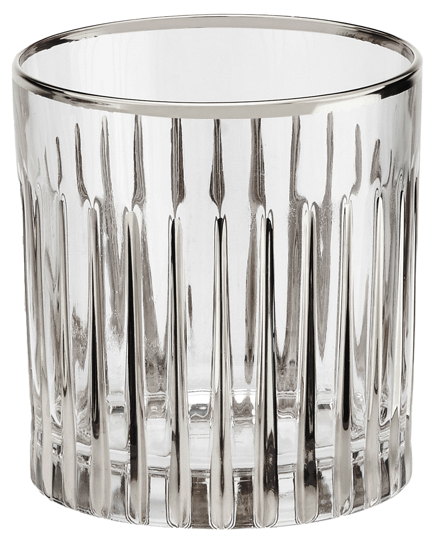 CRYSTAL PLATINUM WATER TUMBLER SET OF 4