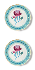 Set 2 pz. - PIATTO PIANO CM.26,5 GERANIO
