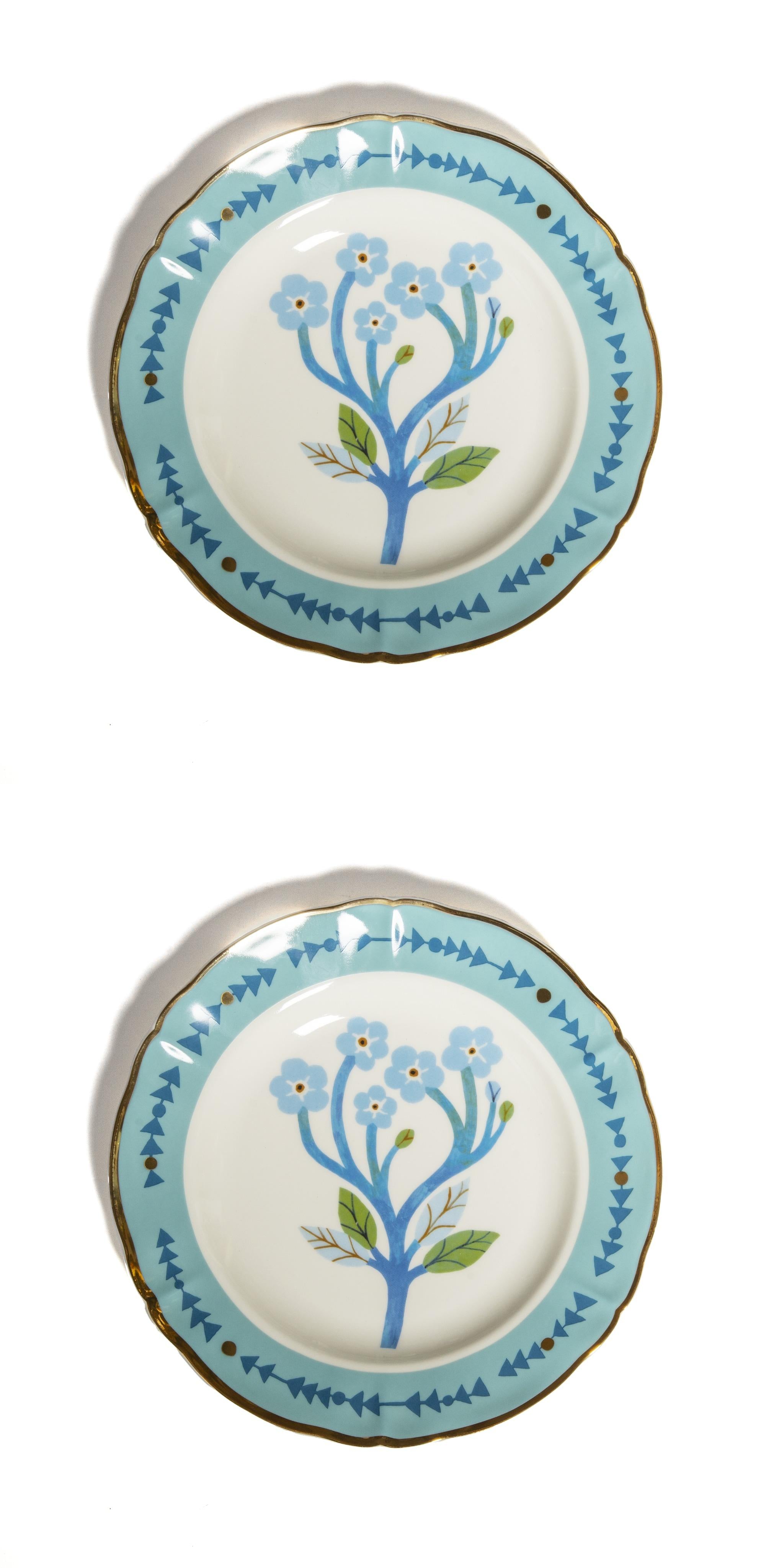 Set 2 pz. - PIATTO FRUTTA CM.20,5 MARGHERITA